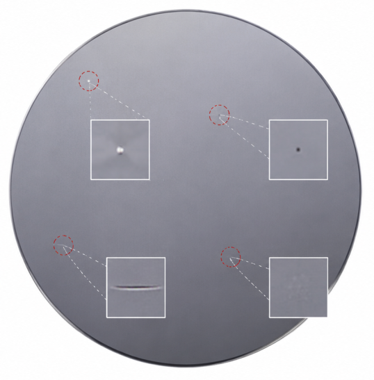 Low-contrast defects on unpatterned (blank) wafers