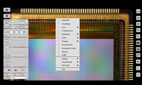 Quick capture and measurement functions
