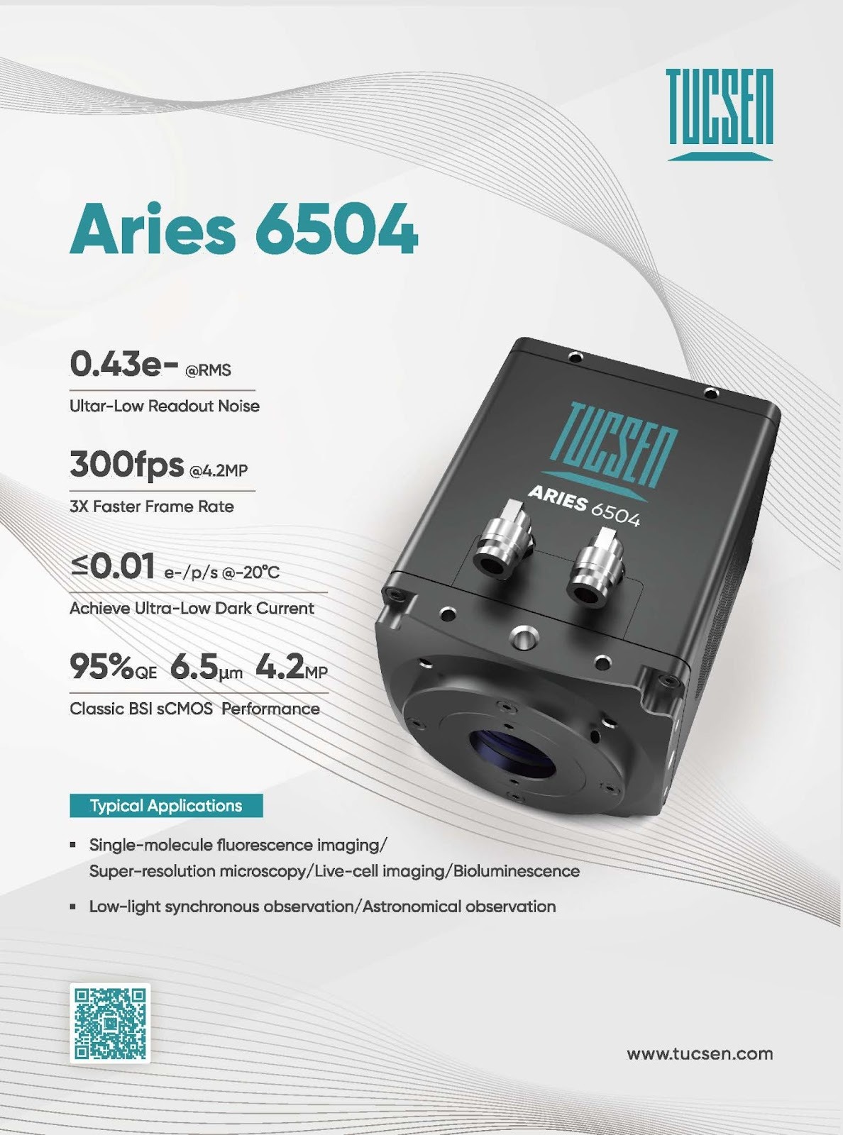 Aries 6504 sCMOS Camera