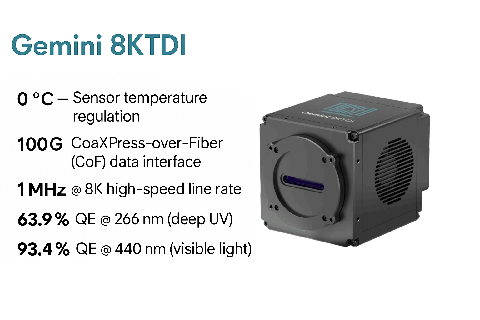 Gemini 8KTDI sCMOS Camera