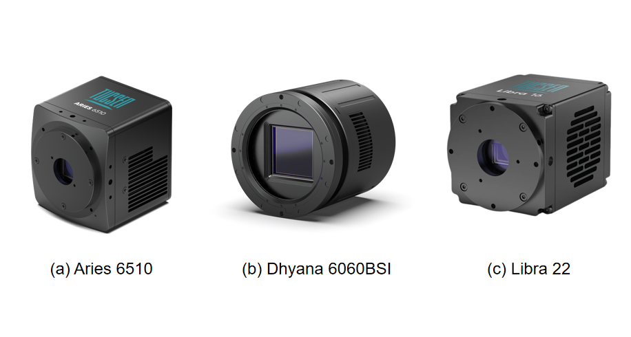 Tucsen typical camera QE curve examples